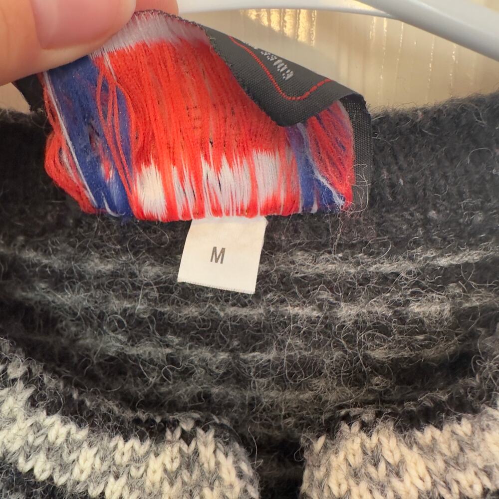 Norwool of Norway Vintage Metal Clasp Cardigan‎ Size M Pure Wool Reindeer Nordic - Picture 4 of 7